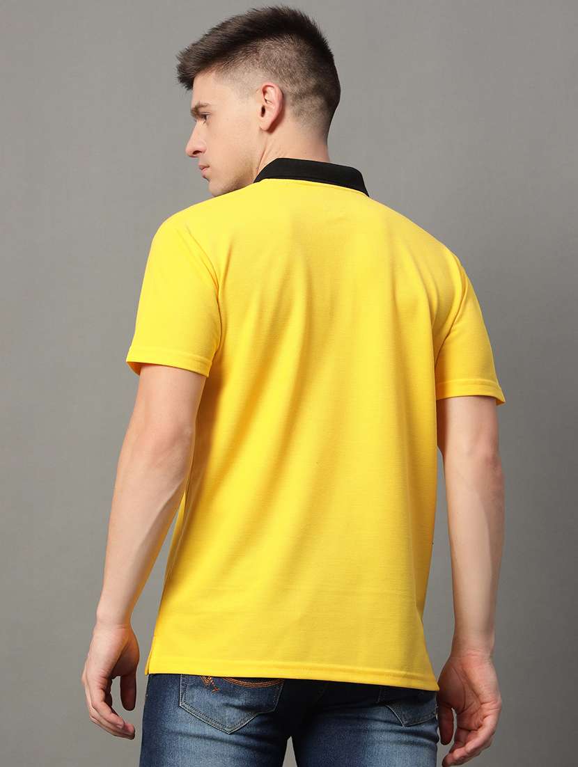 men regular fit color block polo t-shirt - 21613773 -  Standard Image - 2