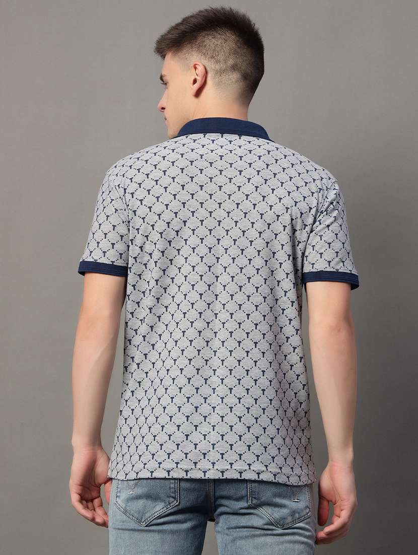 men regular fit graphic printed polo t-shirt - 21613786 -  Standard Image - 2