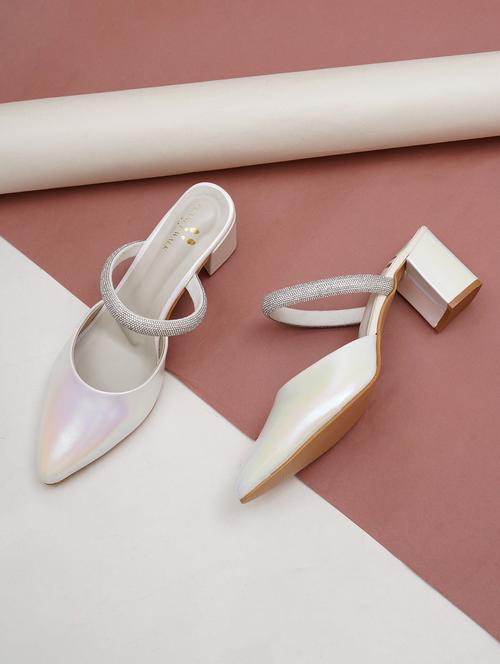 women white block heel sandal - 21613858 -  Standard Image - 0