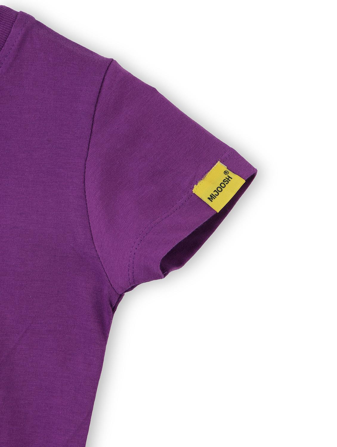 girls front print short sleeve t-shirt - 21613996 - Standard Image - 2