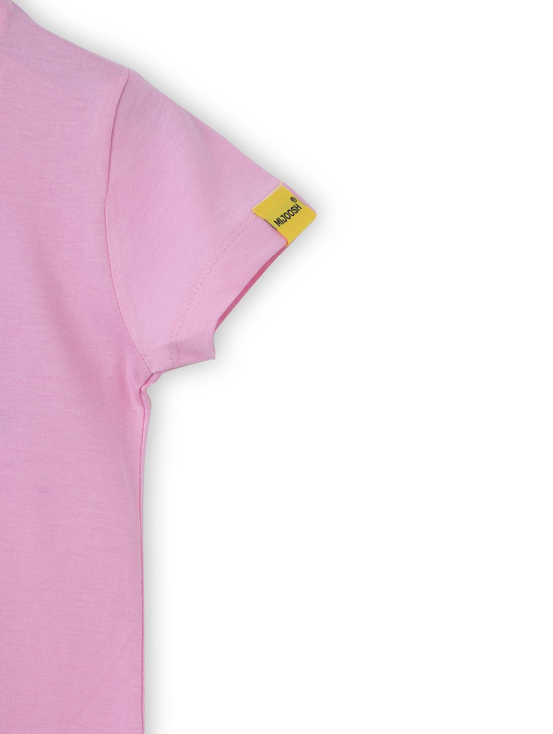 girls front print short sleeve t-shirt - 21614011 - Standard Image - 2