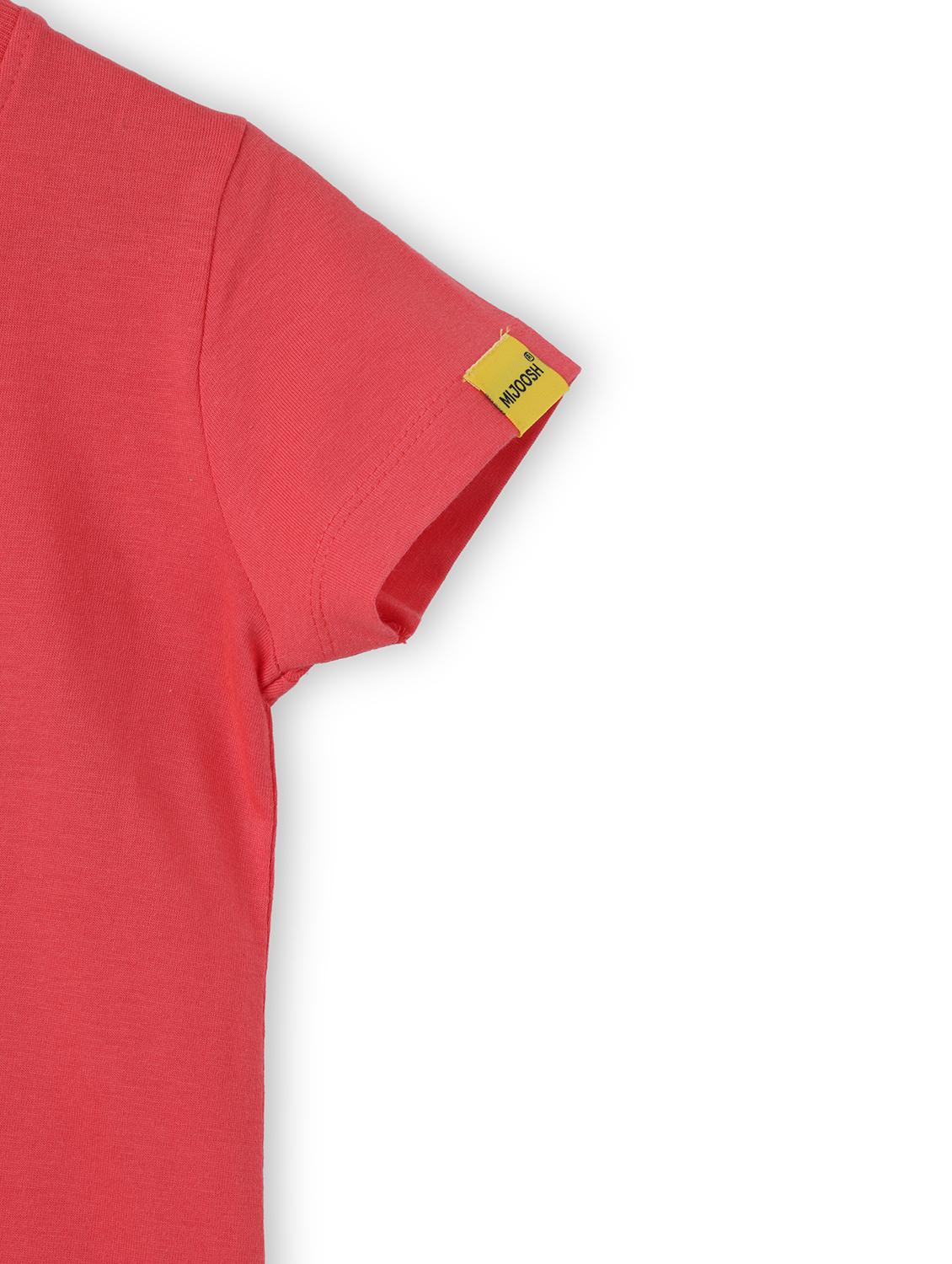 girls front print short sleeve t-shirt - 21614094 - Standard Image - 2