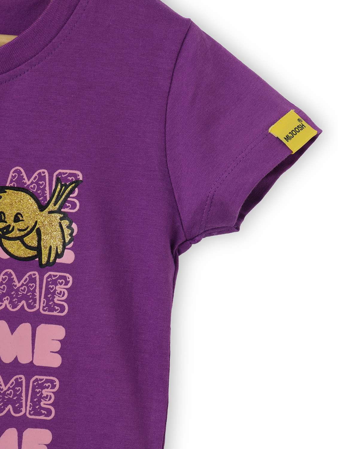 girls front print short sleeve t-shirt - 21614925 -  Standard Image - 2