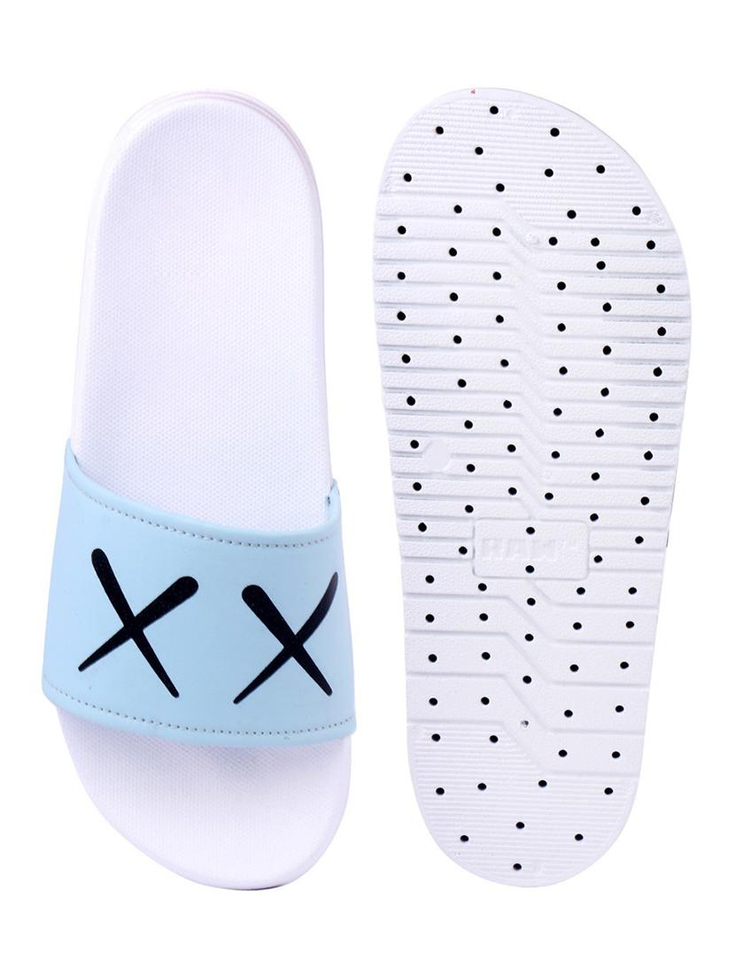 men printed slider flip flop - 21616440 - Standard Image - 2
