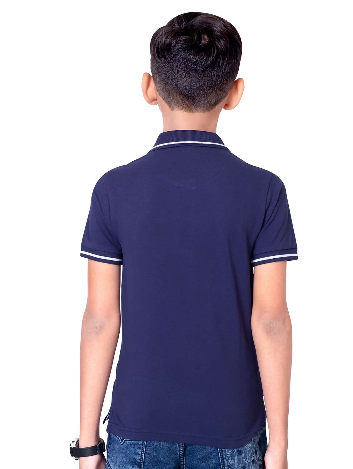 boys solid short sleeves polo t-shirt - 21617034 -  Standard Image - 2