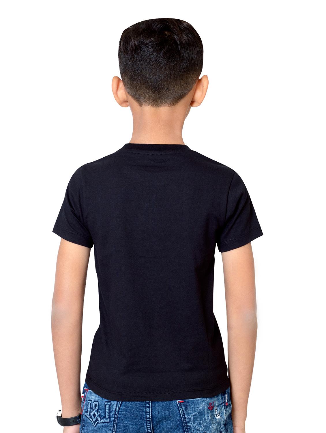 boys round neck chest print short sleeves t-shirt - 21617046 - Standard Image - 2