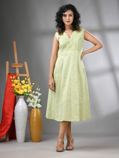 women self design sleeveless a-line ethnic dress - 21617145 -  Standard Image - 0