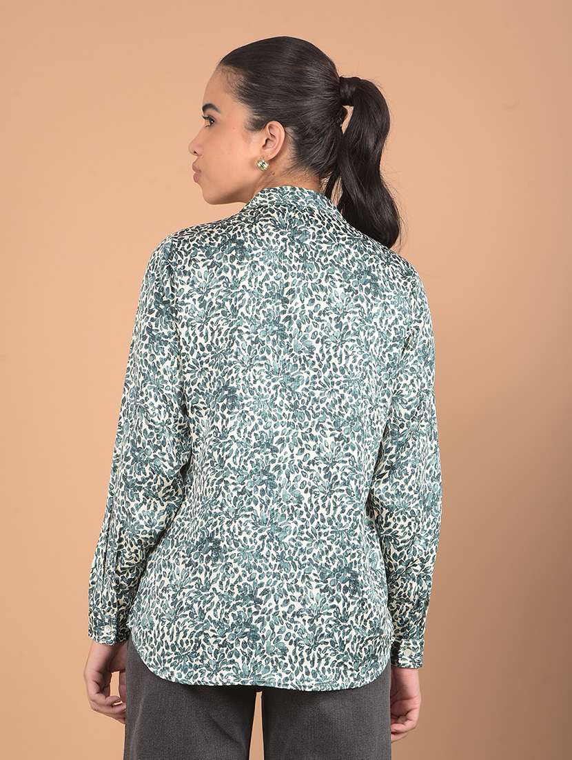 women printed long sleeves shirt - 21617401 -  Standard Image - 2
