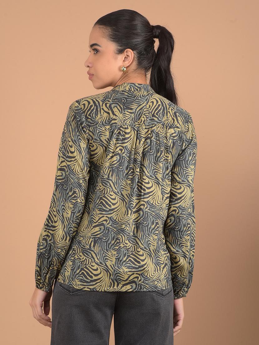 women abstract printed regular top - 21617420 - Standard Image - 2