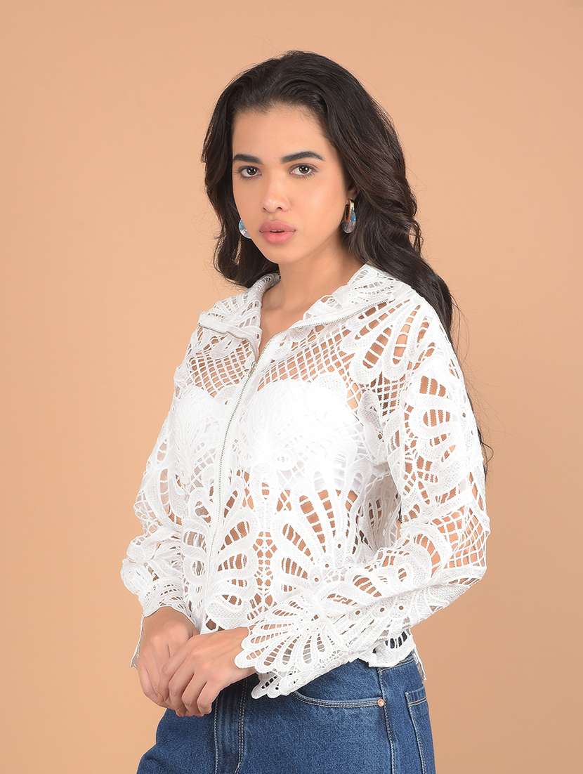 women self design long sleeves top - 21617430 -  Standard Image - 2