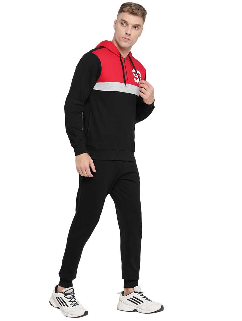 men color block hooded tracksuit - 21617468 -  Standard Image - 2