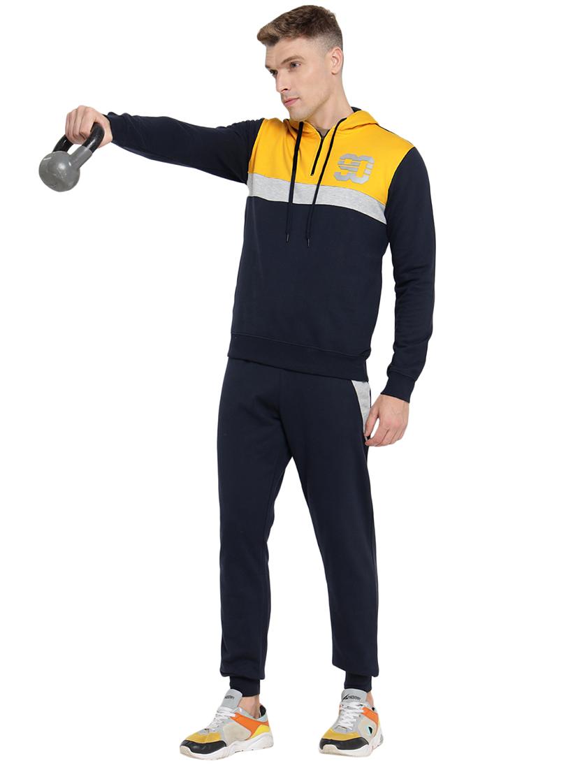 men color block hooded tracksuit - 21617469 - Standard Image - 2