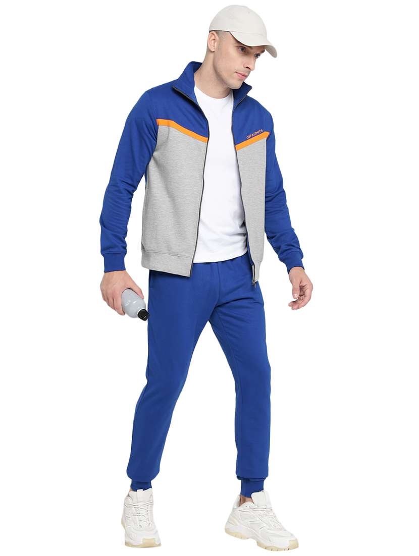 men color block long sleeves tracksuit - 21617471 -  Standard Image - 2