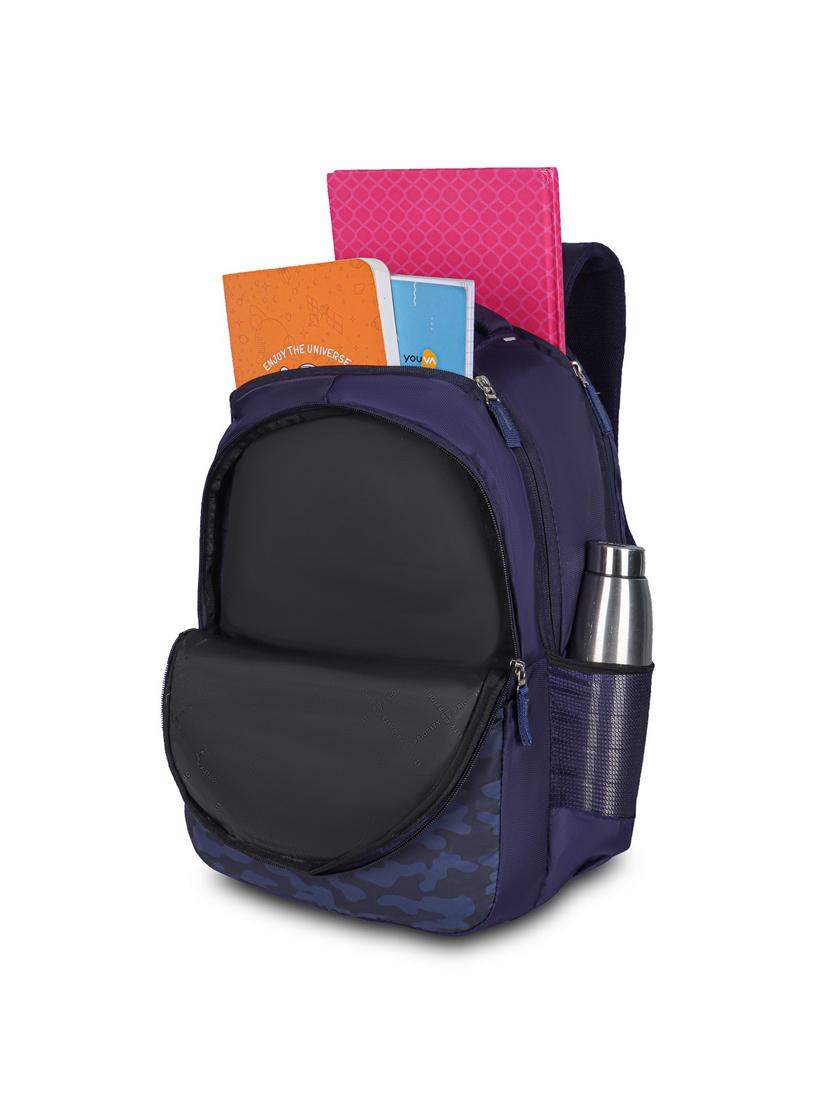men navy blue adjustable straps backpack - 21617490 - Standard Image - 2