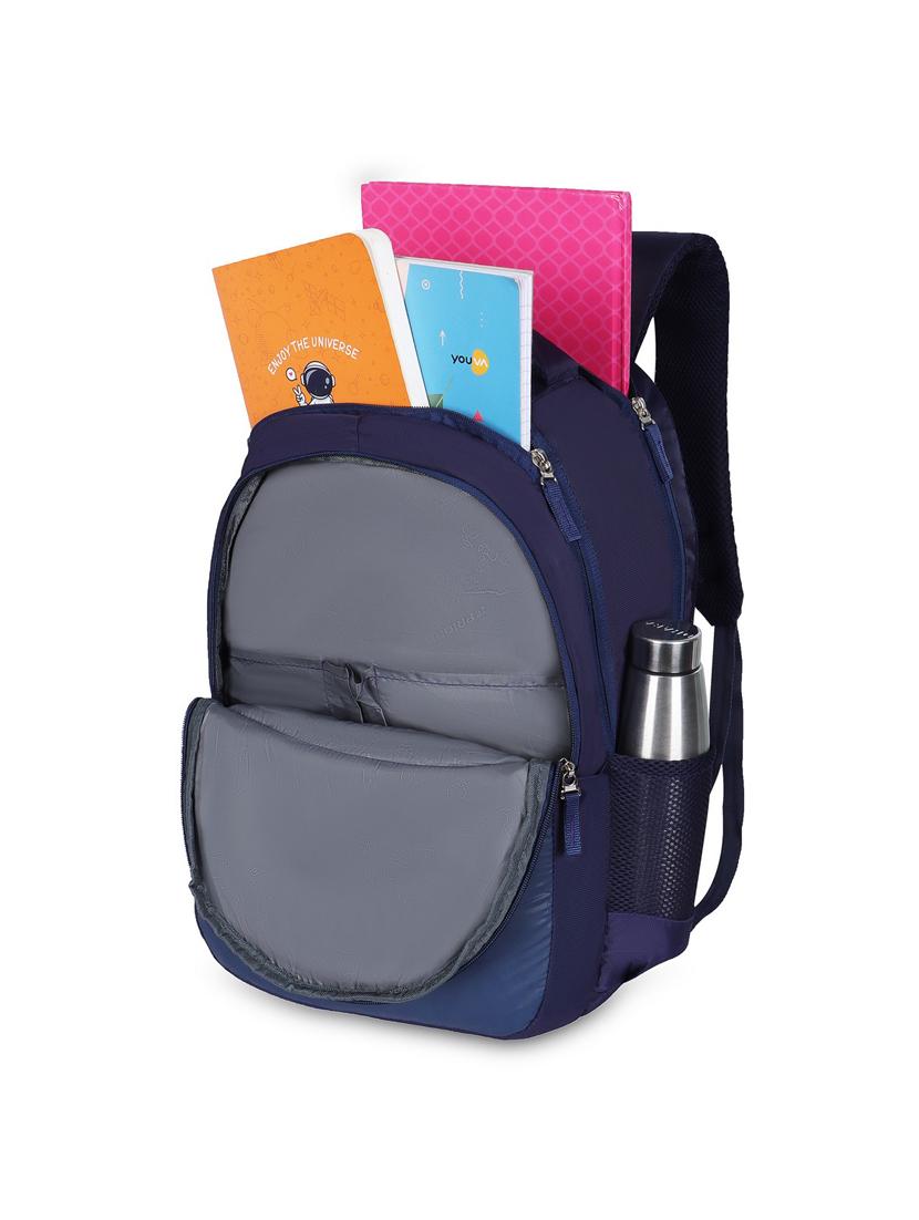men navy blue adjustable straps backpack - 21617534 - Standard Image - 2