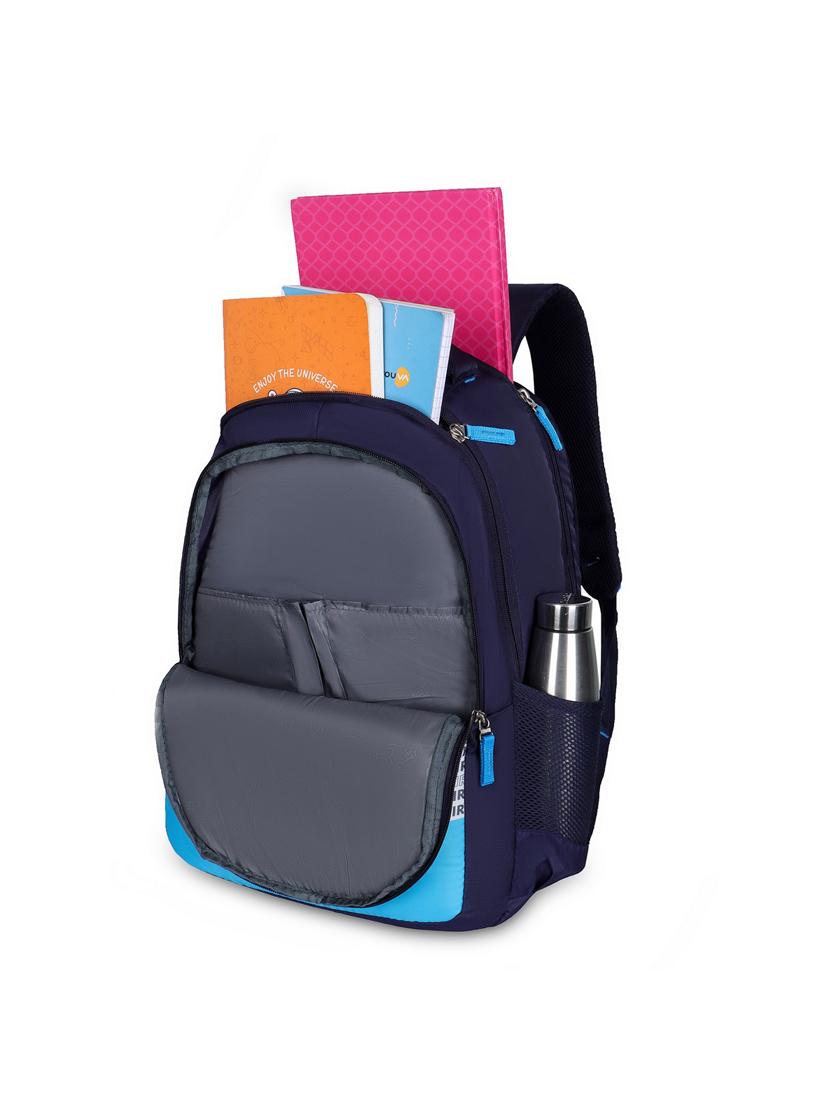 men navy blue adjustable straps backpack - 21617542 - Standard Image - 2