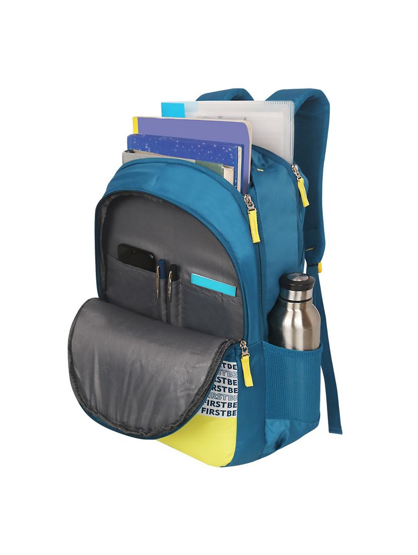 men blue adjustable straps backpack - 21617543 - Standard Image - 2