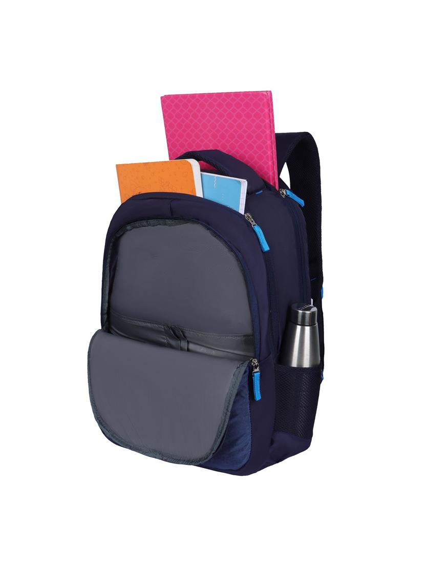 men navy blue adjustable straps backpack - 21617546 - Standard Image - 2