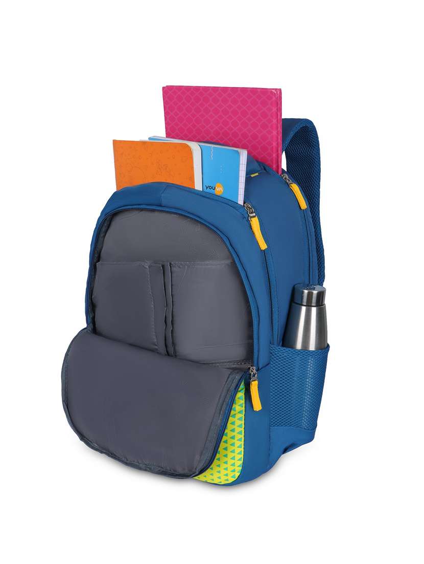 men blue adjustable straps backpack - 21617550 -  Standard Image - 2