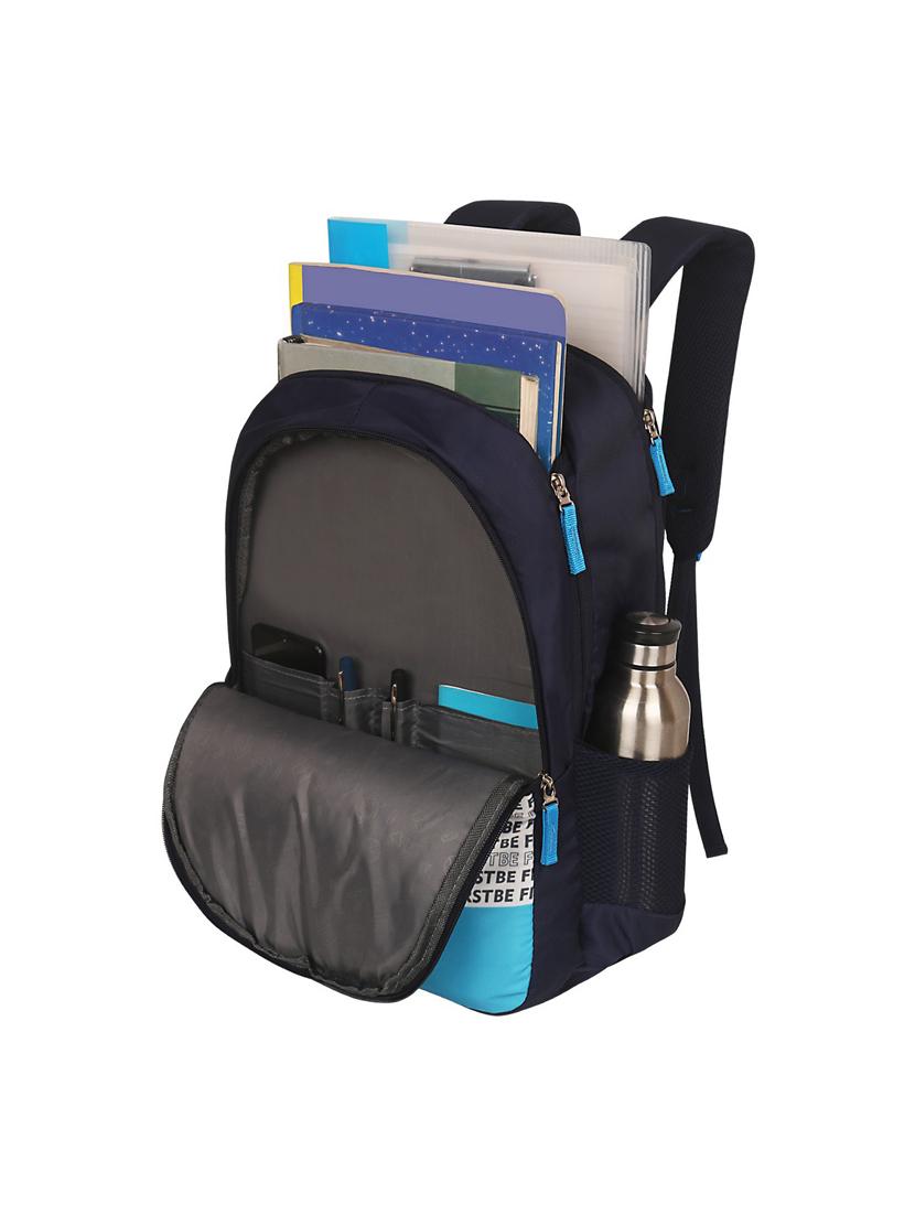 men navy blue adjustable straps backpack - 21617553 - Standard Image - 2