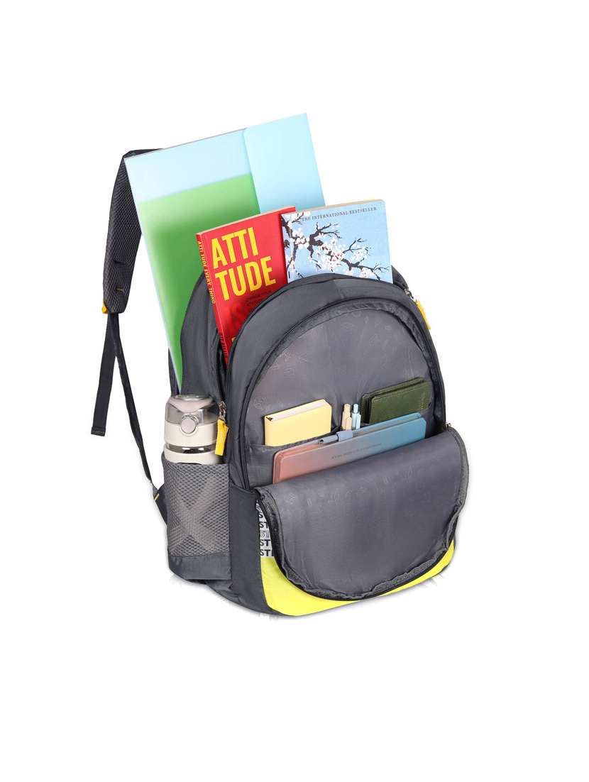 men grey adjustable straps backpack - 21617554 -  Standard Image - 2