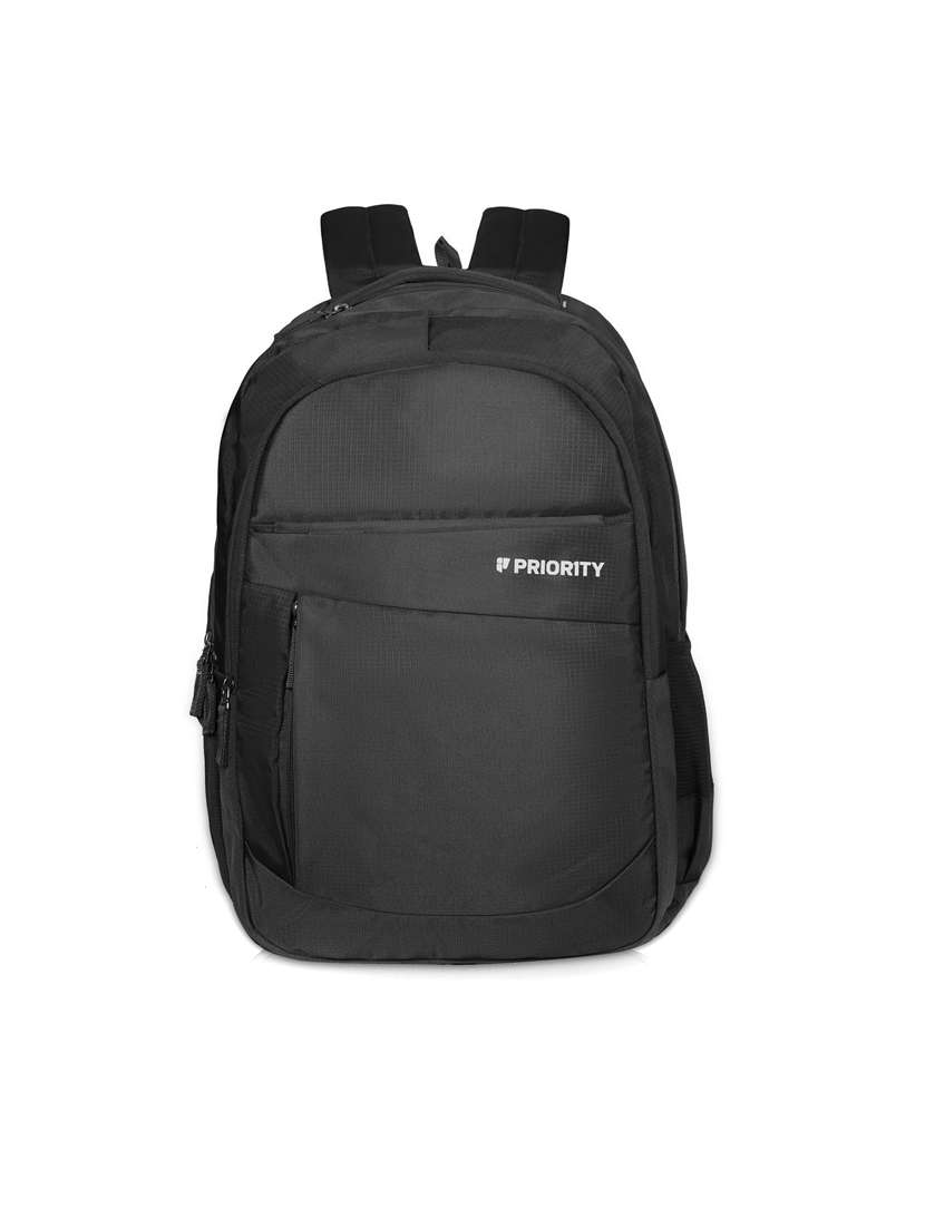 men black adjustable straps backpack - 21617566 -  Zoom Image - 0