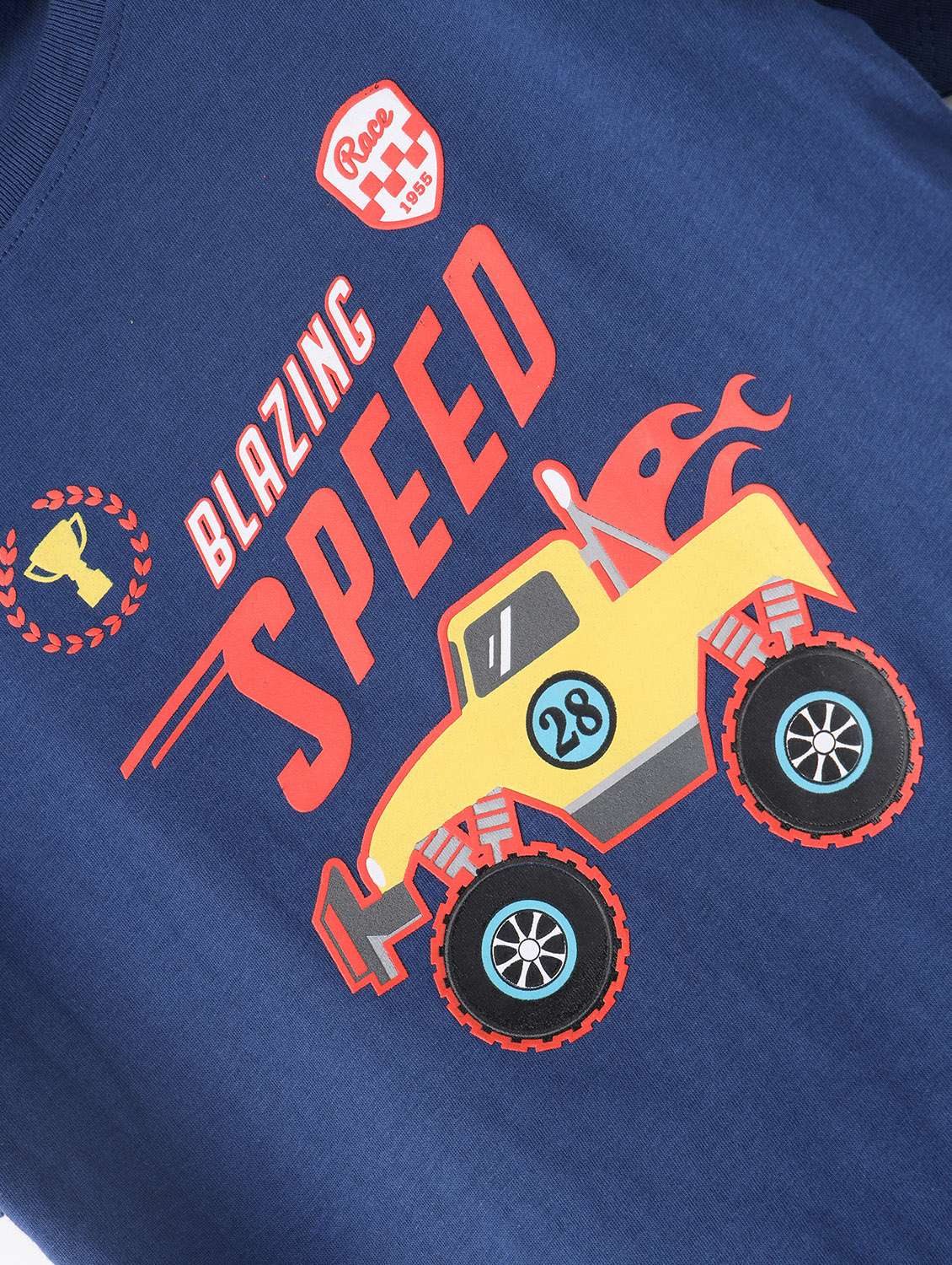 boys crew neck front print short sleeves t-shirt - 21618033 -  Standard Image - 2