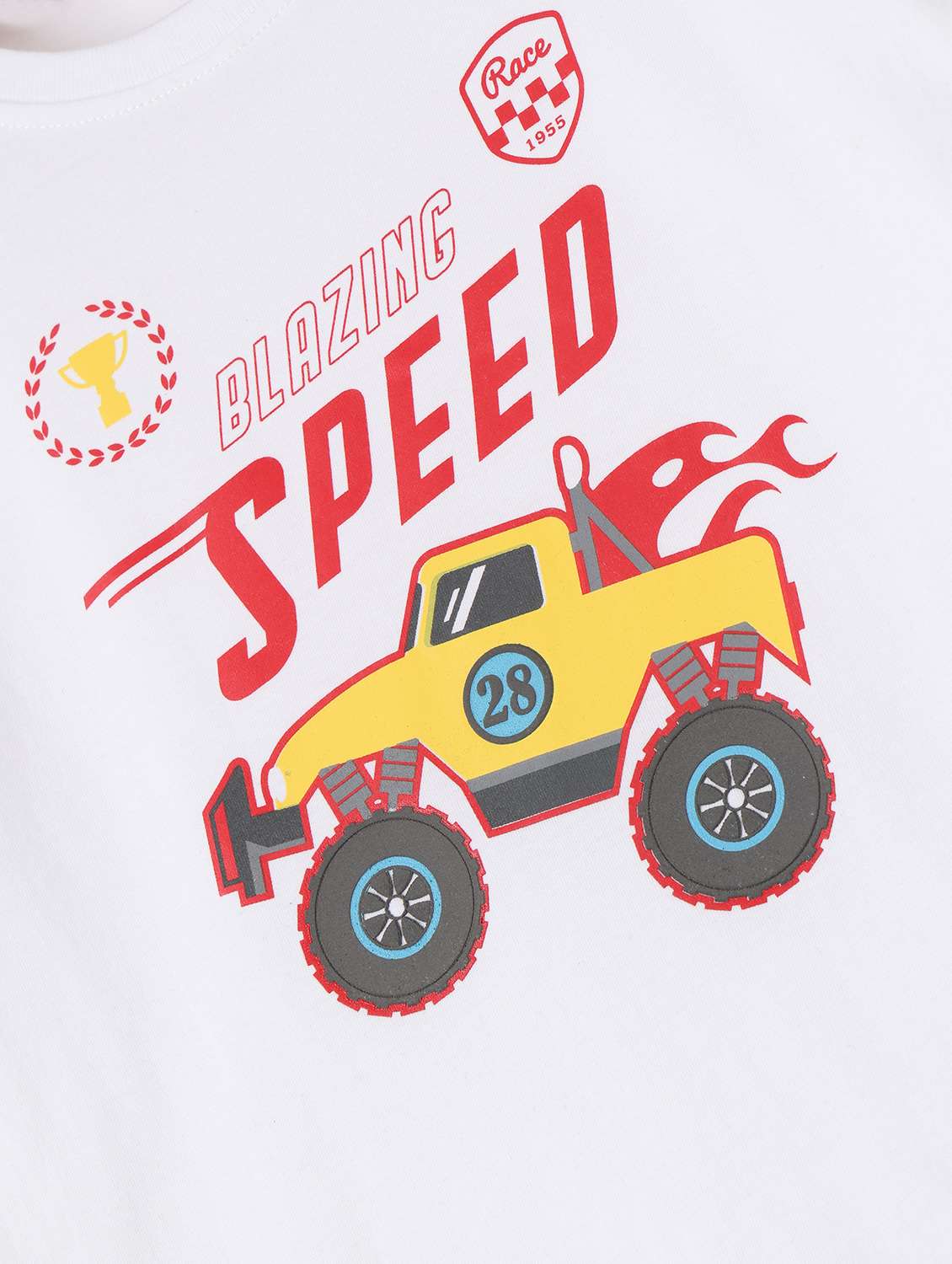 boys crew neck front print short sleeves t-shirt - 21618034 -  Standard Image - 2