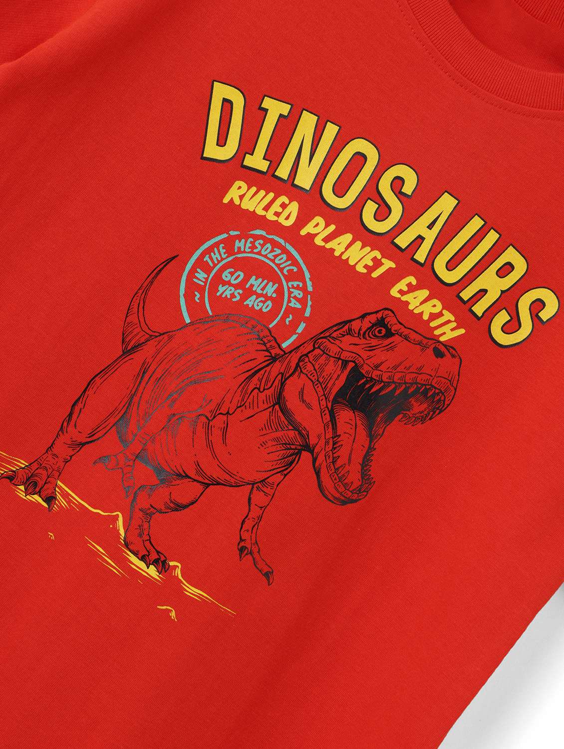 boys crew neck front print short sleeves t-shirt - 21618038 -  Standard Image - 2