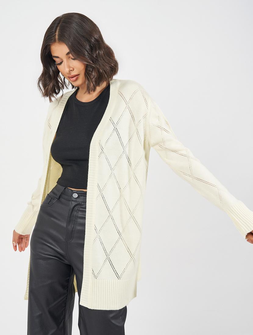 women self design long sleeve winter shrug - 21618054 - Zoom Image - 0