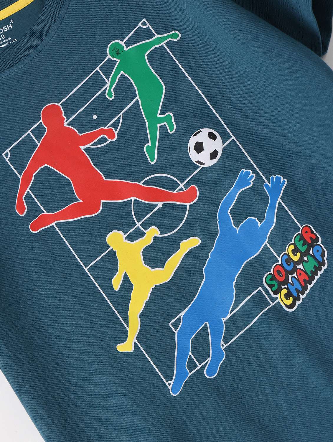 boys crew neck front print short sleeves t-shirt - 21618056 - Standard Image - 2