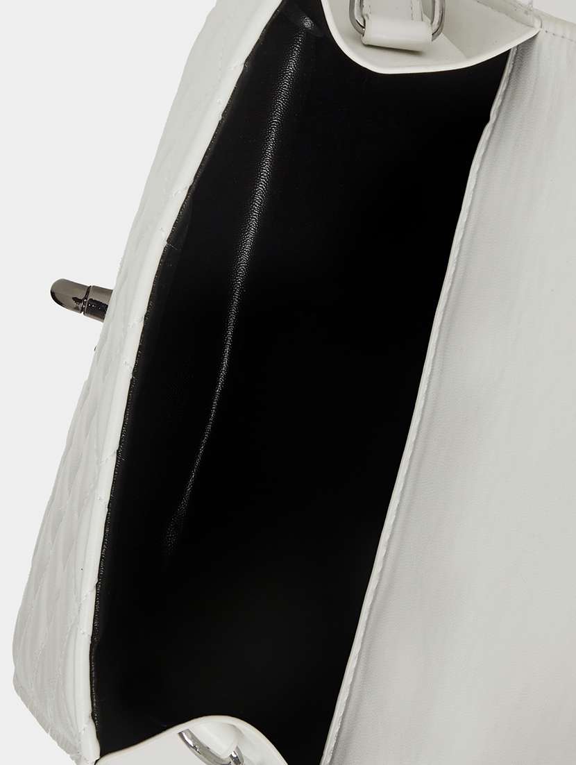 women white solid handbag - 21618111 - Standard Image - 2