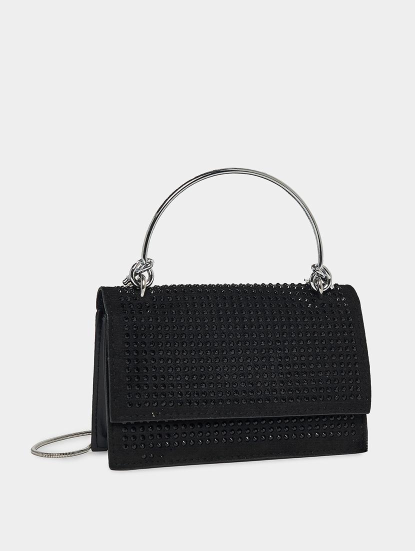 women black textured handbag - 21618115 - Zoom Image - 0