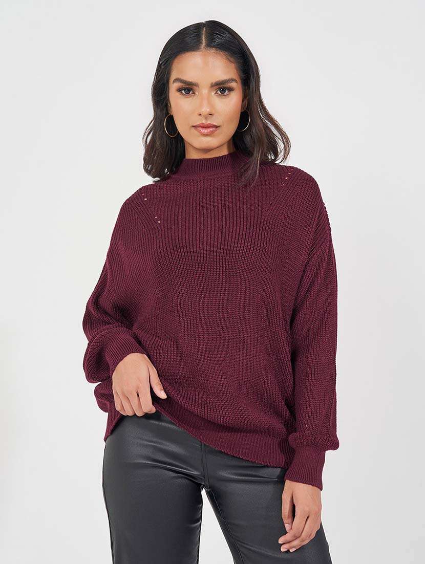 women self design long sleeve pullover