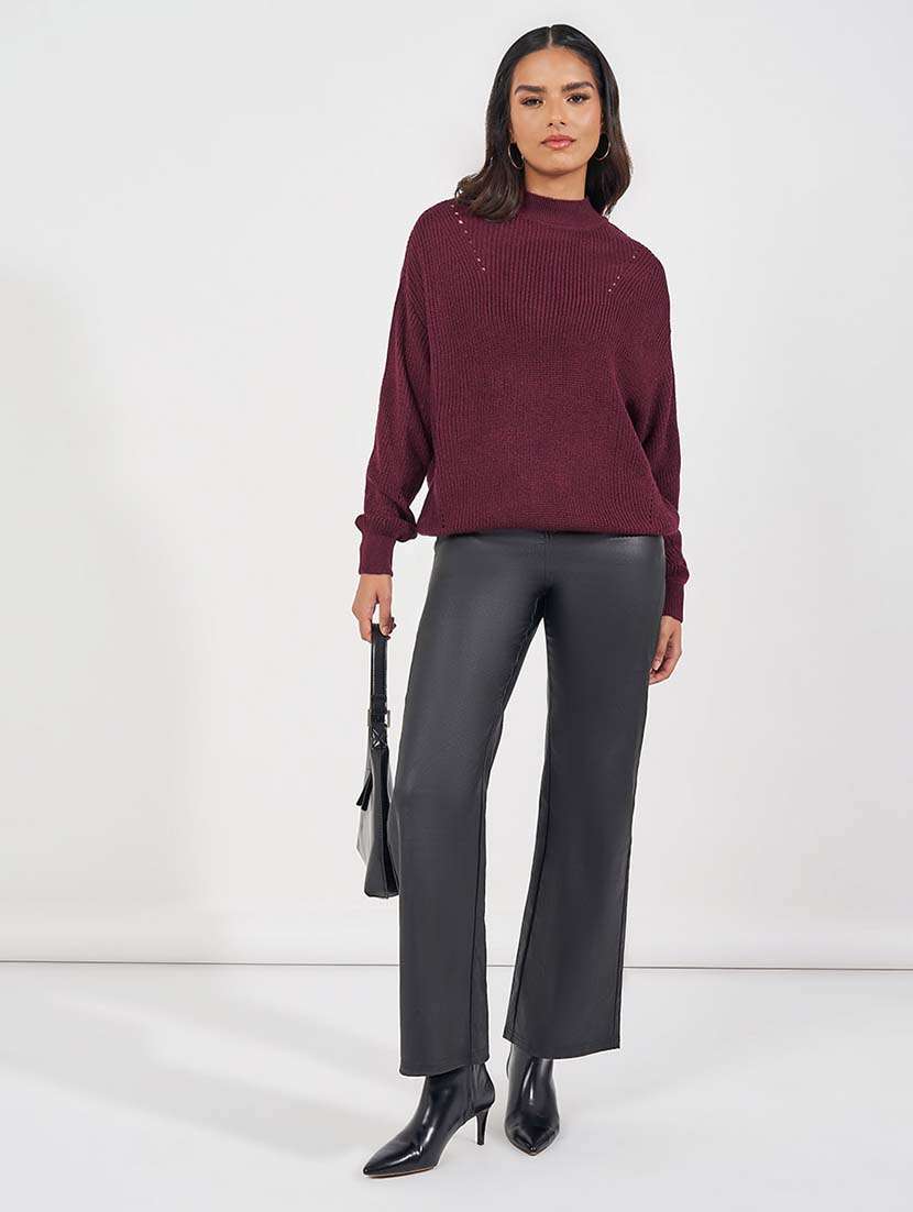 women self design long sleeve pullover - 21618127 -  Standard Image - 2