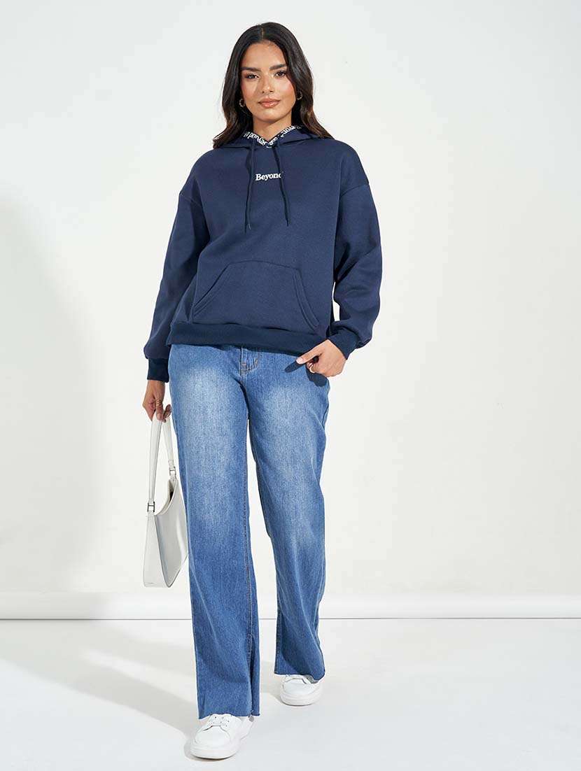 women placement print long sleeve sweatshirt - 21618160 -  Standard Image - 2