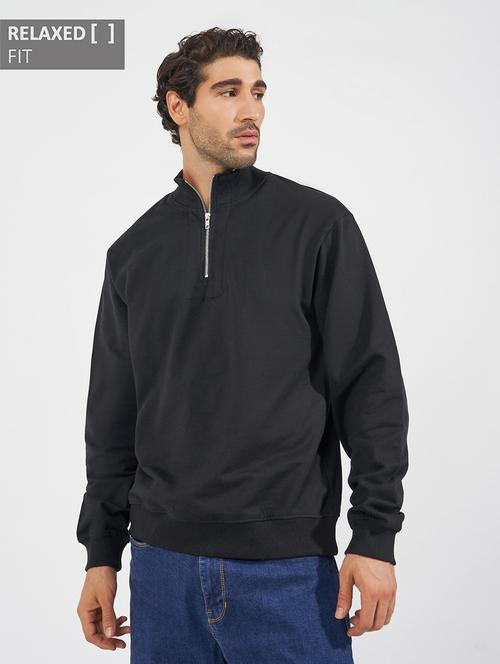 men solid long sleeve sweatshirt - 21618162 - Standard Image - 0