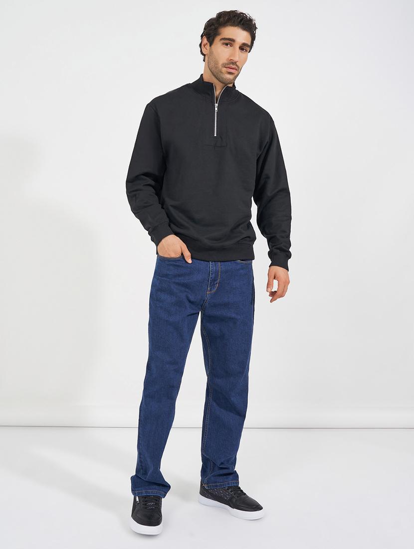 men solid long sleeve sweatshirt - 21618162 - Standard Image - 2
