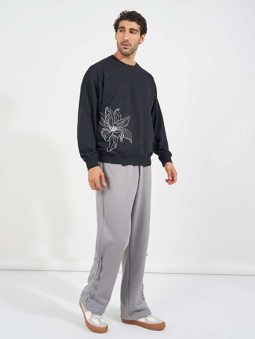 men placement print long sleeve sweatshirt - 21618164 -  Standard Image - 2