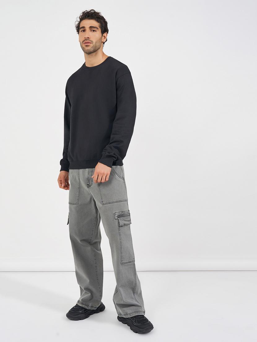 men back print long sleeve sweatshirt - 21618168 - Standard Image - 2