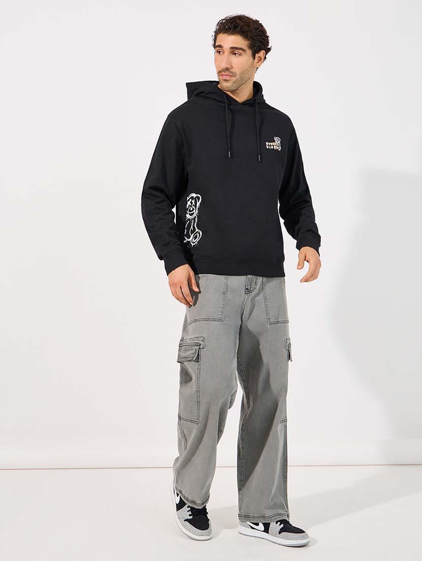 men placement print long sleeve sweatshirt - 21618189 - Standard Image - 2