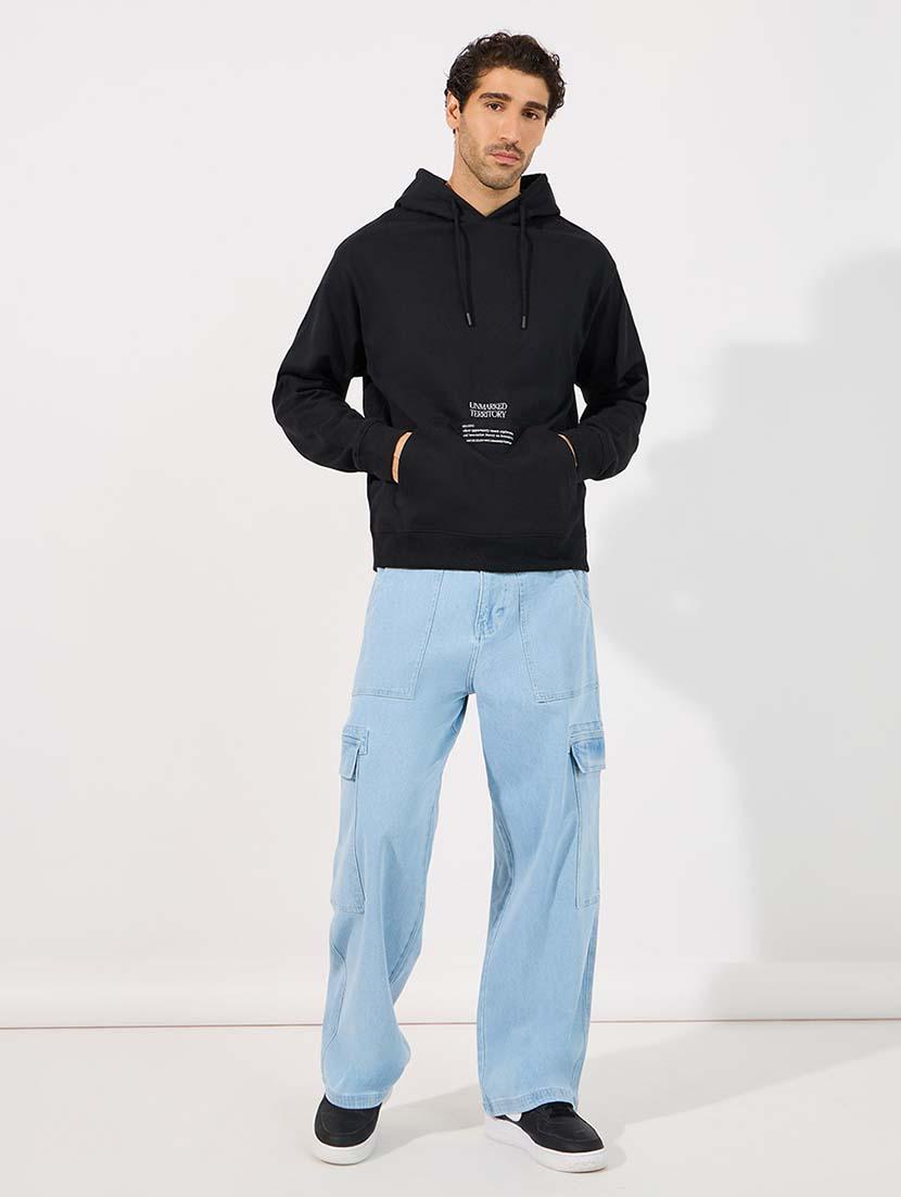 men front print long sleeve sweatshirt - 21618198 - Standard Image - 2