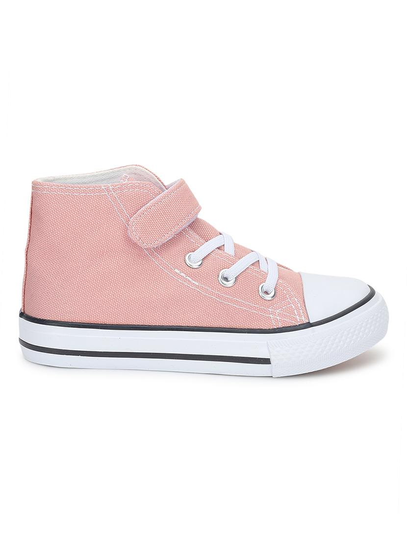 unisex solid lace up canvas sneakers - 21618505 - Standard Image - 2