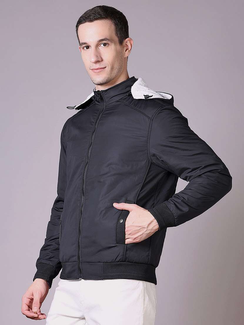 men solid long sleeve reversible bomber jacket - 21618674 -  Standard Image - 2