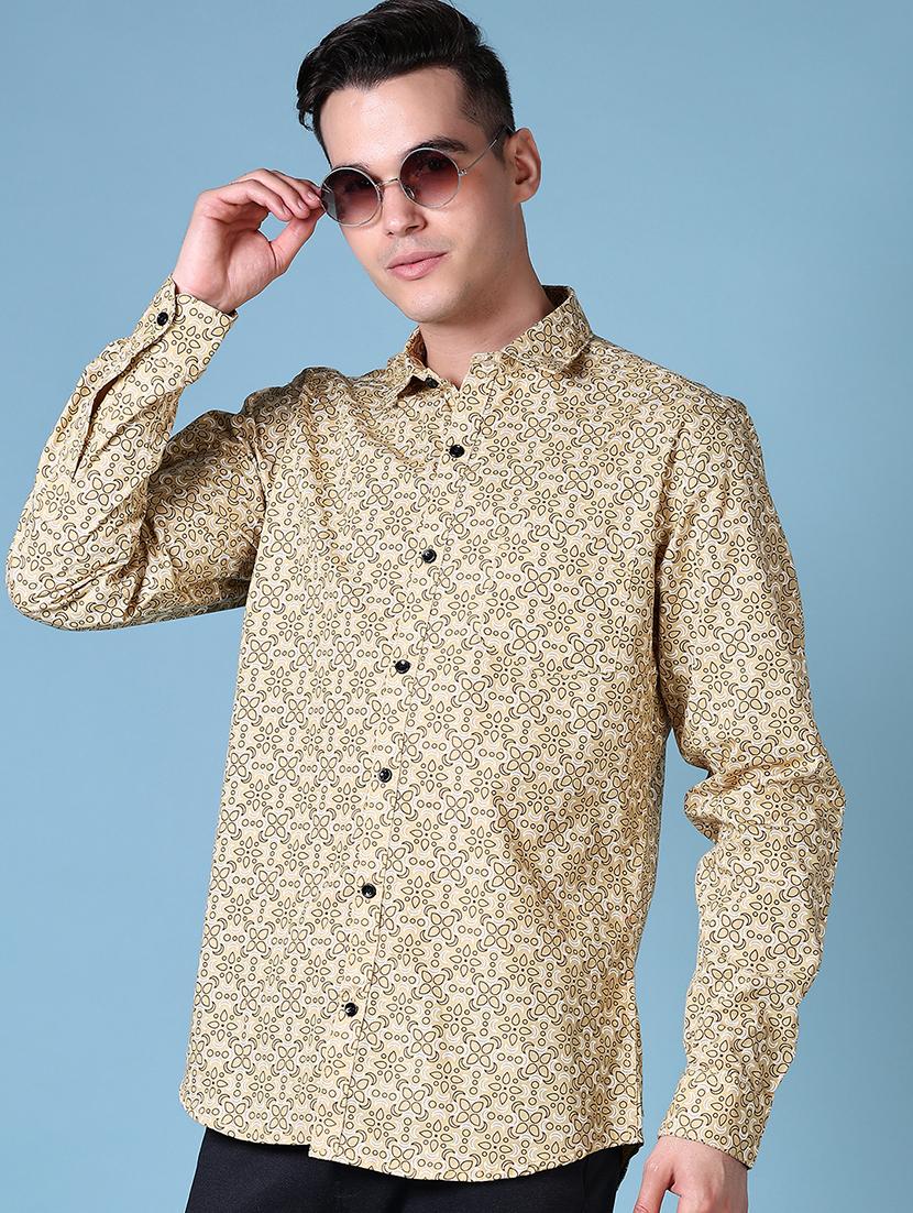 men long sleeves printed casual shirt - 21618710 - Standard Image - 2