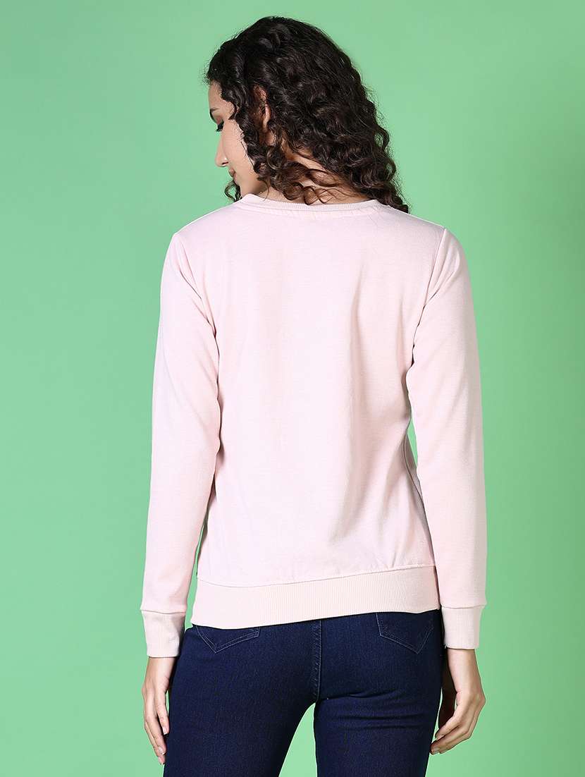 women front print long sleeve sweatshirt - 21618742 -  Standard Image - 2