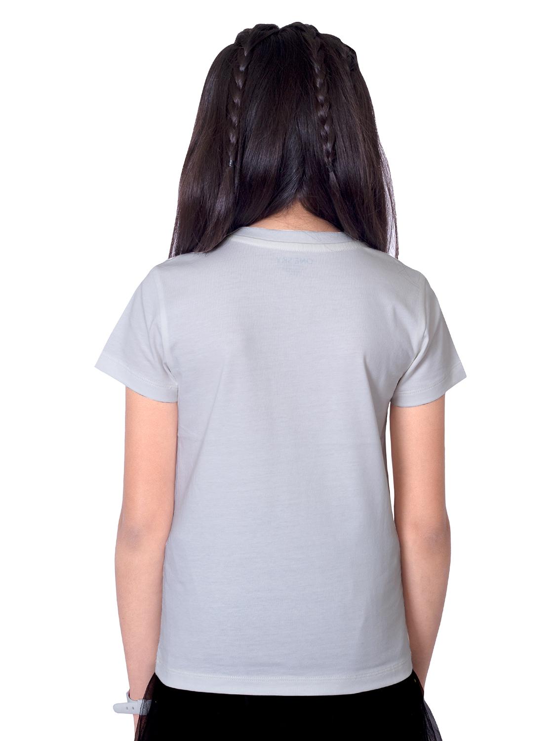 girls round neck printed short sleeves t-shirt - 21618886 - Standard Image - 2