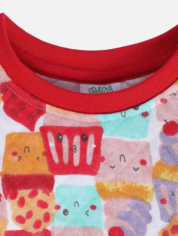girls all over printed round neck sweatshirt - 21620199 - Standard Image - 2