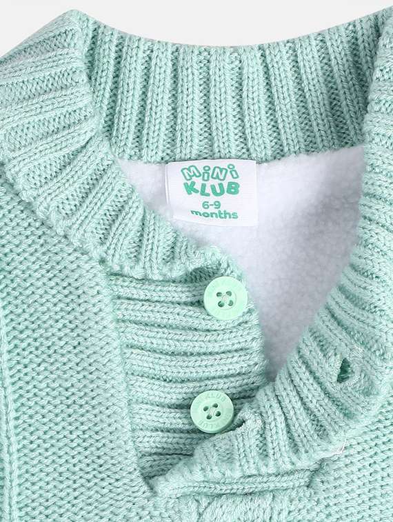 boys self design collared sweater - 21620240 -  Standard Image - 2