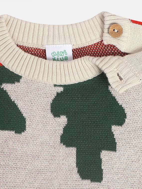 boys printed round neck sweater - 21620241 - Standard Image - 2